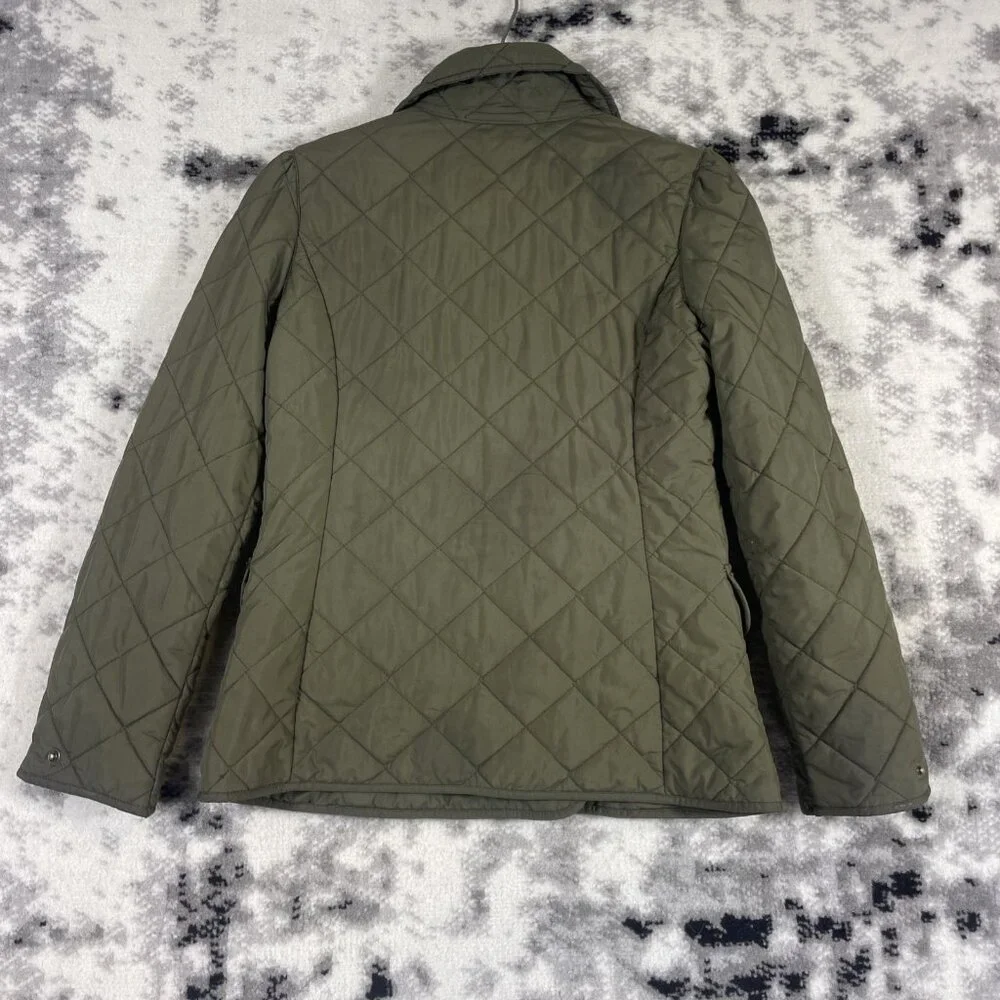 Ralph Lauren Jacket Boys Size Large (12/14) Green Double Breasted Puffer Pockets